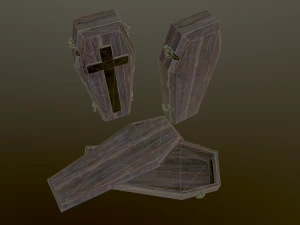 medieval coffin 3D Model