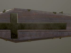 medieval coffin Modelo 3D