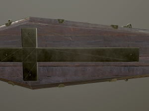 medieval coffin Modelo 3D