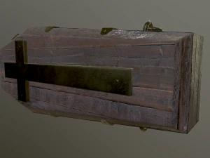 medieval coffin 3D Model