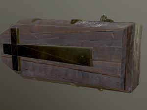 medieval coffin Modelo 3D