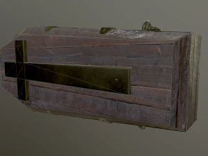 medieval coffin 3D Model