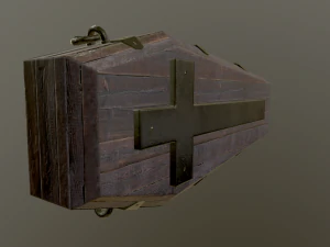 medieval coffin 3D Model