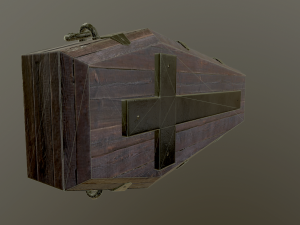 medieval coffin Modelo 3D