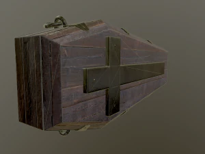 medieval coffin 3D Model