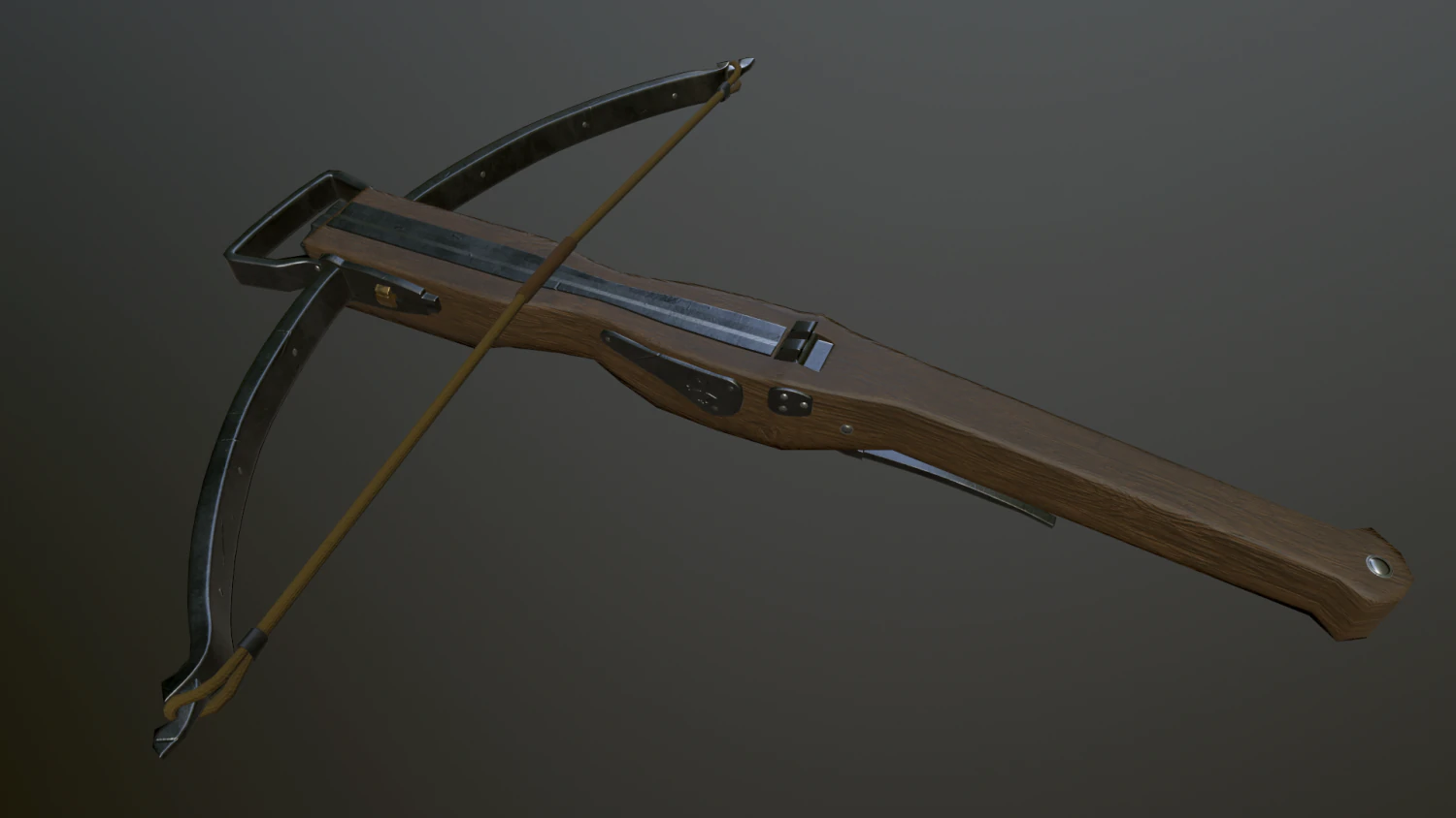 medieval crossbow 3D Model .c4d .max .obj .3ds .fbx .stl .blend 