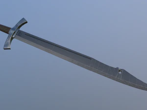 medieval falchion 3D Model
