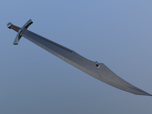 medieval falchion 3D Model
