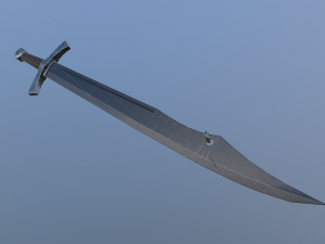 medieval falchion 3D Model