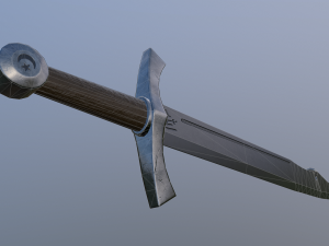 medieval falchion 3D Model