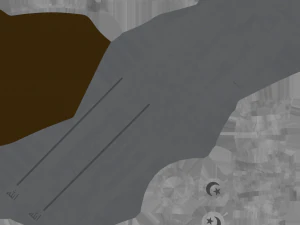 medieval falchion 3D Model