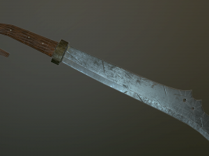 medieval falchion 3D Model