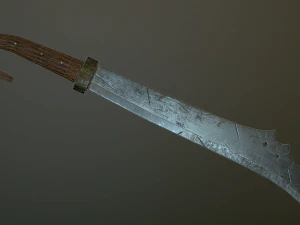 medieval falchion 3D Model