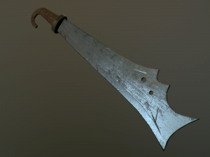 medieval falchion 3D Model