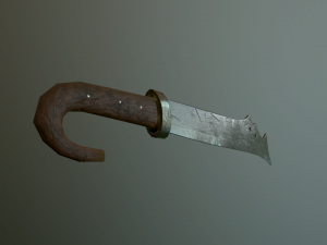 medieval falchion 3D Model