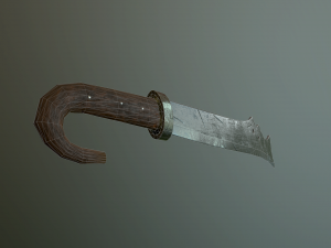 medieval falchion 3D Model