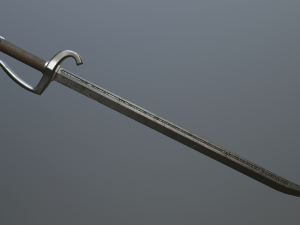 medieval falchion 3D Модель