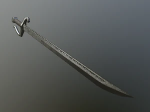 medieval falchion 3D Model