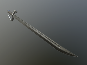 medieval falchion 3D Model