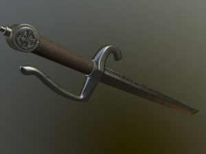 medieval falchion 3D Model