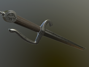 medieval falchion 3D Model