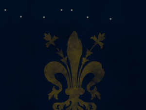 medieval flag on the spear Model 3D