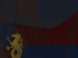 medieval flag on the spear 3D Model