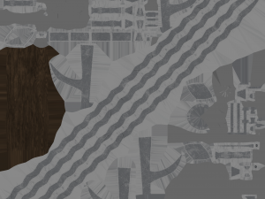 medieval flamberge Modello 3D