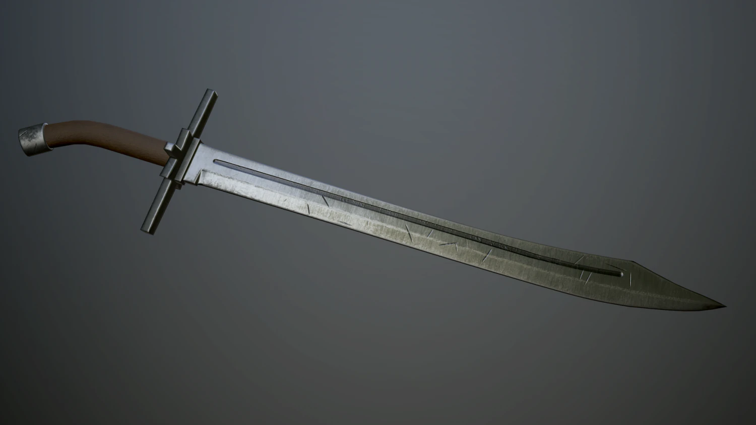 medieval grossmesser 3D Model .c4d .max .obj .3ds .fbx .stl .blend