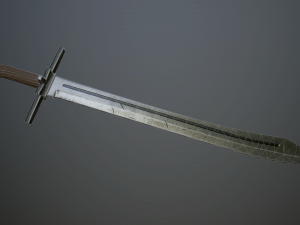 medieval grossmesser 3D Model