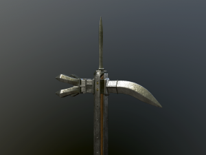 medieval lucerne hammer Modelo 3D