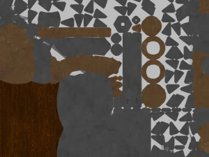 medieval morgenstern with chain 3D Model