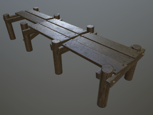 medieval pier 3Dモデル