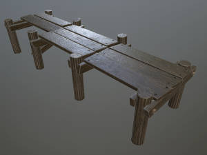 medieval pier 3D Модель