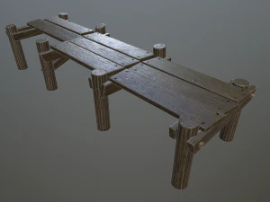 medieval pier 3D Model