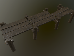 medieval pier 3D Модель