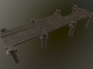 medieval pier 3D Модель