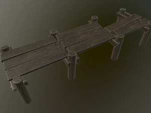 medieval pier 3D Model