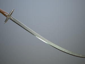 medieval scimitar Modelo 3D