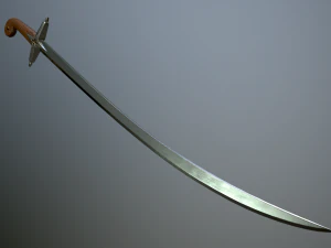 medieval scimitar 3D Model