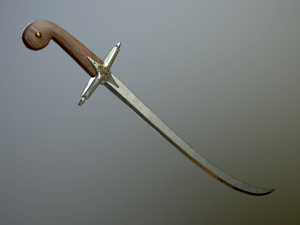 medieval scimitar Modelo 3D