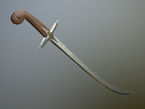 medieval scimitar Modelo 3D