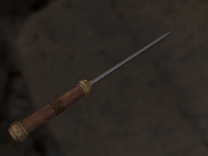 medieval scramasax Modèle 3D