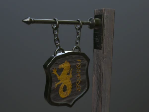 middeleeuws teken 3D Model