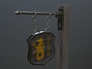 medieval sign Model 3D