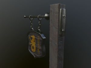 medieval sign Model 3D