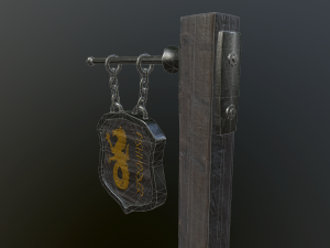 medieval sign Model 3D