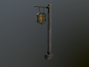 medieval sign Model 3D