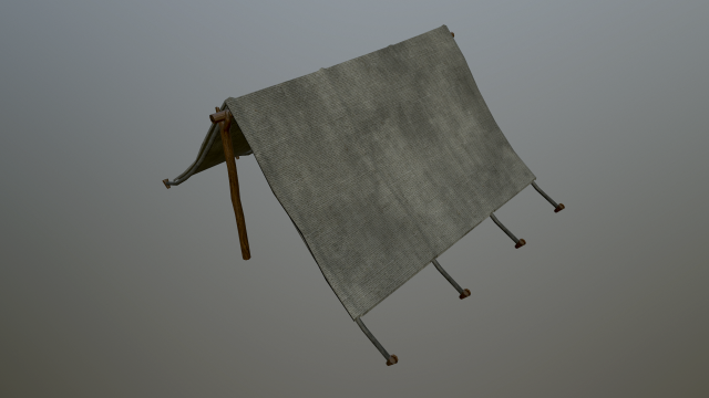 medieval tent 3D Model .c4d .max .obj .3ds .fbx .stl .blend 