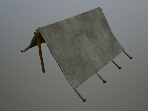 medieval tent 3D Model